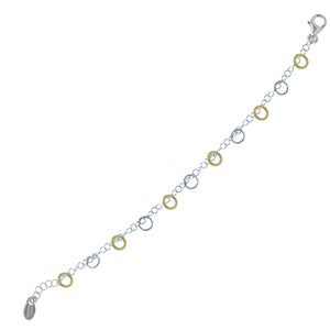 Frederic Duclos Sterling Silver And Yellow Gold Plated Imagination Bracelet