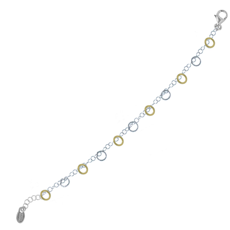 Frederic Duclos Sterling Silver And Yellow Gold Plated Imagination Bracelet