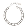 Frederic Duclos Sterling Silver Caviar Ladder Bracelet