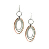 Frederic Duclos Sterling Silver And Rose Gold Plated Vanessa Earrings