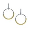 Frederic Duclos Sterling Silver And Yellow Gold Plated Synthesis Earrings