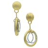 Frederic Duclos Sterling Silver And Yellow Gold Plated Posh Earrings