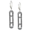 Frederic Duclos Sterling Silver Caviar Ladder Earrings