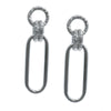 Frederic Duclos Sterling Silver Solo Paperclip Earrings