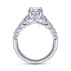 Gabriel & Co. 14k White Gold Contemporary Straight Engagement Ring