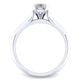 Gabriel & Co 14K White Gold Contemporary Solitaire Diamond Engagement Ring