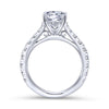Gabriel & Co. 14k White Gold Contemporary Straight Engagement Ring