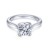 Gabriel & Co. 14k White Gold Contemporary Straight Engagement Ring