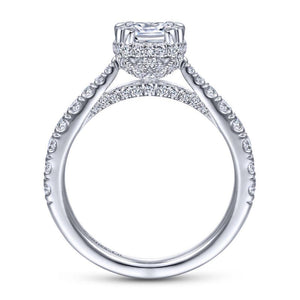 Gabriel & Co. 14k White Gold Infinity Straight Engagement Ring