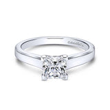 Gabriel & Co 14K White Gold Enid Solitaire Diamond Engagement Ring