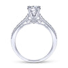 Gabriel & Co. 14k White Gold Contemporary Straight Engagement Ring