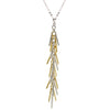 Frederic Duclos Sterling Silver Yellow Gold Plated Jacqueline Necklace