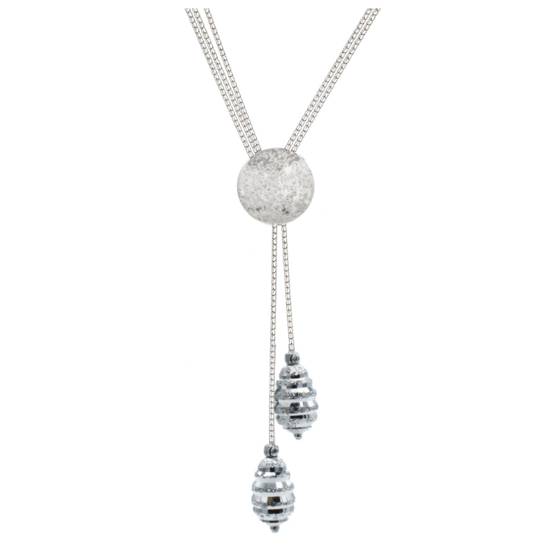 Frederic Duclos Sterling Silver Sparkle Lariat