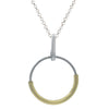 Frederic Duclos Sterling Silver And Yellow Gold Plated Synthesis Necklace