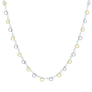 Frederic Duclos Sterling Silver And Yellow Gold Plated Imagination Necklace