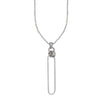 Frederic Duclos Sterling Silver Solo Paperclip Necklace
