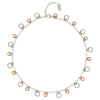 Frederic Duclos Sterling Silver And Rose Gold Plated Circle Dance Necklace