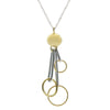Frederic Duclos Sterling Silver And Yellow Gold Plated Fun Clip Necklace