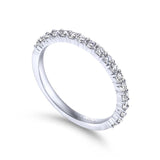Gabriel & Co. 14k White Gold Contemporary Anniversary Wedding Band