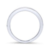 Gabriel & Co. 14k White Gold Contemporary Anniversary Wedding Band