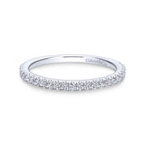 Gabriel & Co. 14k White Gold Contemporary Anniversary Wedding Band