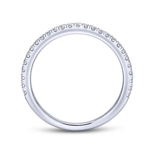 Gabriel & Co. 14k White Gold Contemporary Anniversary Wedding Band