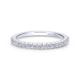 Gabriel & Co. 14k White Gold Contemporary Anniversary Wedding Band