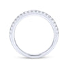 Gabriel & Co. 14k White Gold Contemporary Anniversary Wedding Band