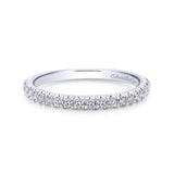 Gabriel & Co. 14k White Gold Contemporary Anniversary Wedding Band