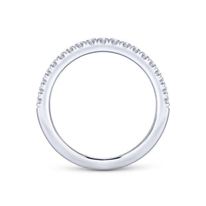 Gabriel & Co. 14k White Gold Contemporary Anniversary Wedding Band