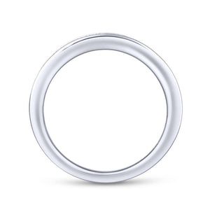 Gabriel & Co. 14k White Gold Contemporary Eternity Wedding Band