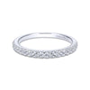 Gabriel & Co. 14k White Gold Contemporary Anniversary Wedding Band
