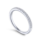 Gabriel & Co. 14k White Gold Contemporary Anniversary Wedding Band
