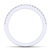 Gabriel & Co. 14k White Gold Contemporary Anniversary Wedding Band