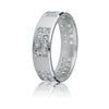 Gravure 14k White Gold 6mm Comfort Fit Satin Finish 0.50ct Diamond Wedding Band